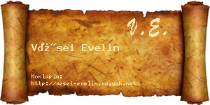 Vései Evelin névjegykártya